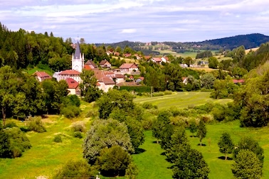 Vue du village de Montbenoît